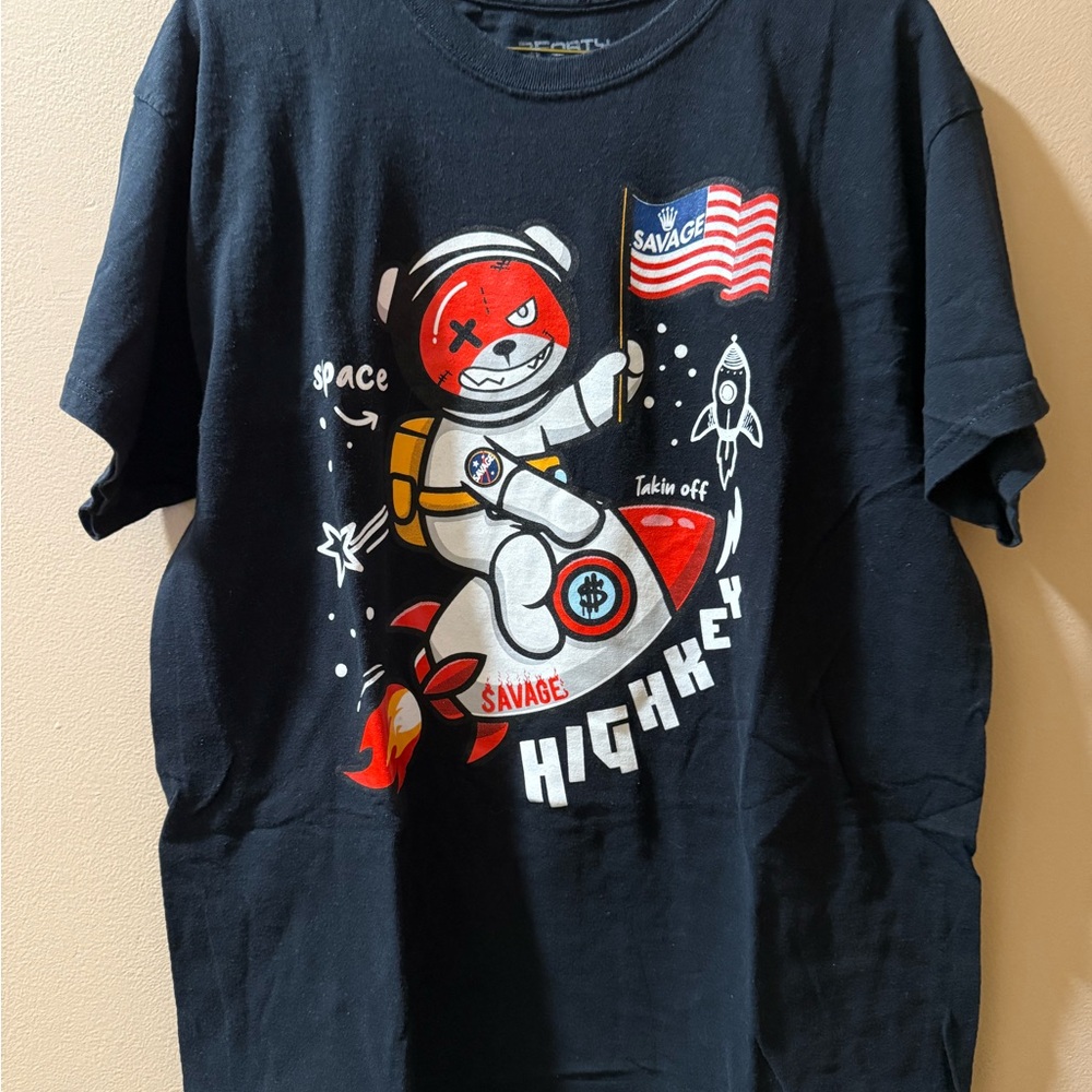 BForty Inc Black Short Sleeve Astronaut Tee
